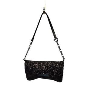 Simply Vera  Wang Sequins Evening Clutch Purse Metallic Accent.